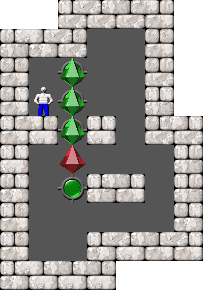 Sokoban The Warehouse I - Vertical Mobility level 44